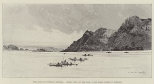 The Advance towards Dongola, Djebel Tara, on the Nile, a few Miles North of Korosko by Charles Auguste Loye